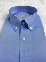 POLY BLEND OXFORD BLUE SHIRT