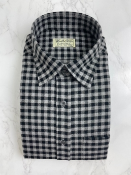 F/W BLACK CHECKERED SHIRT