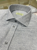 F/W DARK GRAY STRIPES SHIRT