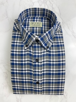 F/W DARK BLUE CHECKERED SHIRT