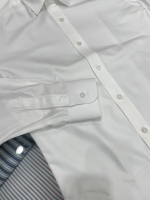 WHITE VERTICAL DRESS SHIRT