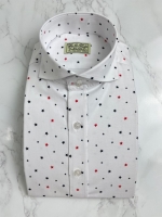 STAR PATTERN WHITE SHIRT