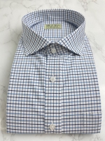 MULTI BLUE CHECK OXFORD SHIRT