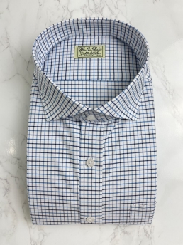 MULTI BLUE CHECK OXFORD SHIRT