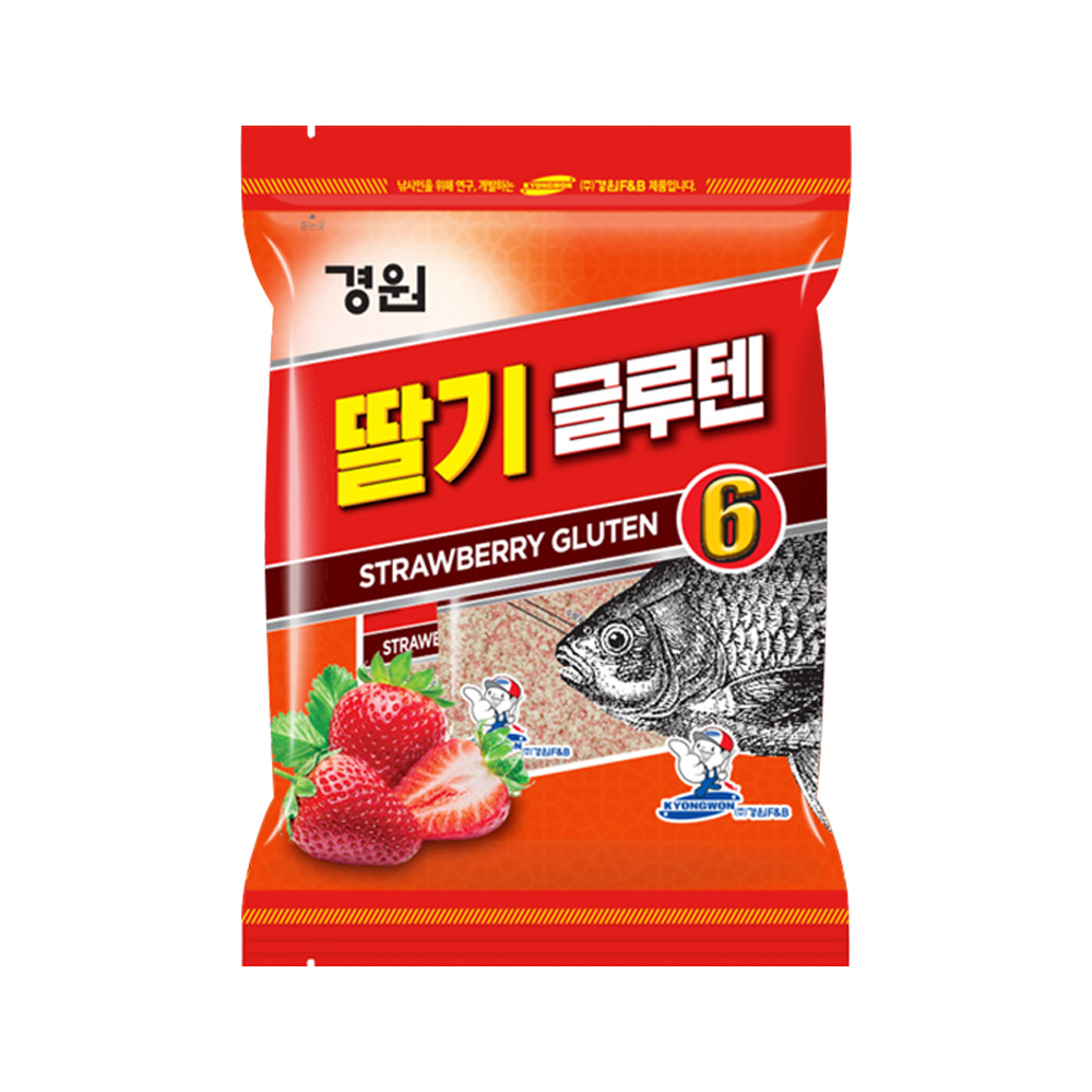 경원 아쿠아 딸기글루텐6 민물낚시 떡밥 먹이