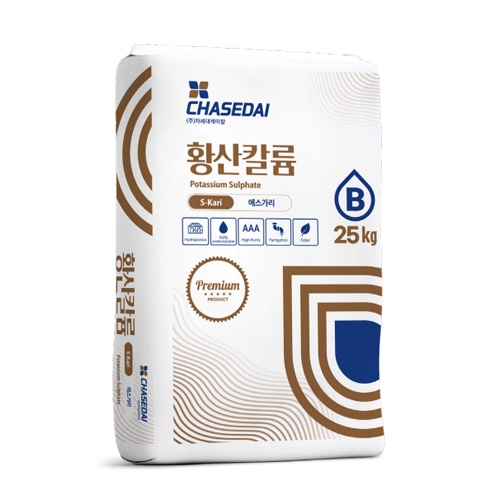 차세대 황산가리비료 25kg 수용성 유황 칼륨 과수 당도