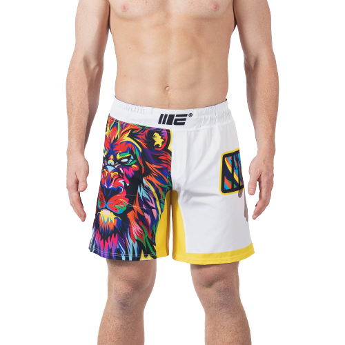 [인게이지] Higher Lion MMA Grappling Shorts White V3.0