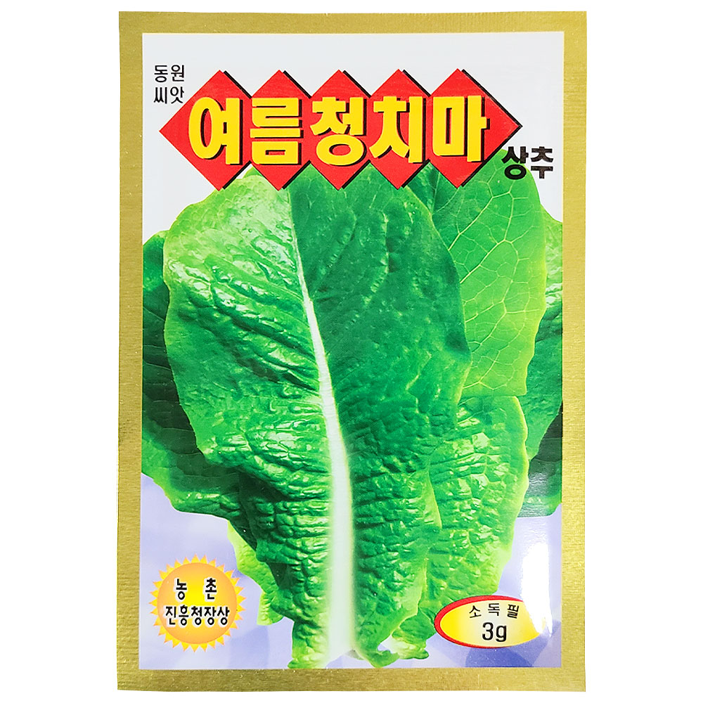 여름 청치마 상추씨앗 3g 여름상추씨 종자 키우기