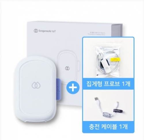 [송아리] 에어 IoT 산소포화도 측정기+집게형 프로브 1개