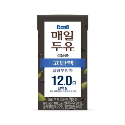 [공동구매] 매일두유 검은콩 고단백 두유 190ml (48개입)
