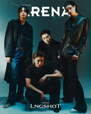 아레나 5월호 표지 : 롱샷 LNGSHOT 단체 A형 Arena Homme+ 잡지