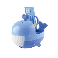 데스크 정리함(펜/연필꽂이) - 고래(디자인&색상랜덤)