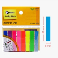 스티키노트(포스트잇)/FI021/필름인덱스8색/45mm x 8mm