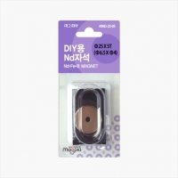 Nd자석/네오디움자석/MNDS-25-05 원구멍25mm*5T/1개입/마그피아