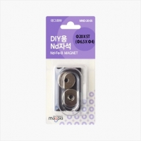 Nd자석/네오디움자석/MNDS-20-05 원구멍20mm*5T/2개입/마그피아