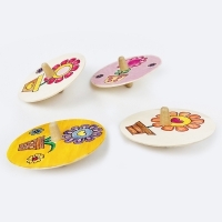 [리브로스 DIY] 꽃화분팽이 캐릭터 나무팽이만들기(디자인 4종)