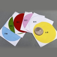 [리브로스 DIY] 칼라 원형 견출지 스티커 도트라벨 6.0cm