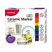 [모나미] 세라믹 마카 482세트 8색 도자기용