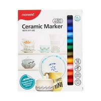 [모나미] 세라믹 마카 480세트 12색 도자기용