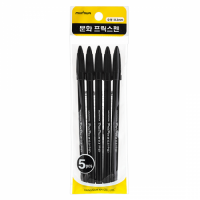 플러스펜 5개입 흑