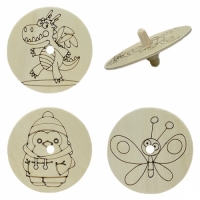 나무팽이 만들기 그리기/디자인선택 42종/리브로스 DIY