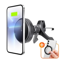 [코시] 메가 맥세이프 호환 15W 무선 충전 거치대(송풍구, 앞쏠림 방지) CGR2220WLAT