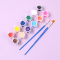 미니 아크릴물감 세트(D) 12색+붓2종