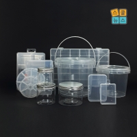 다용도 투명 케이스 사각 원형 보관함 공병 pp 플라스틱 수납함 정리함 비즈케이스 소품함 비즈통 약통 악세사리 걸이형 미니 중형 대형
