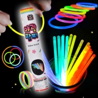 야광 스틱 팔찌 파티 축제 콘서트 용품 야광봉 스틱 봉 댄스 50개입