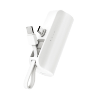 [TG] 2WAY 일체형 보조배터리 5,000mAh (C타입 젠더/C타입 케이블)