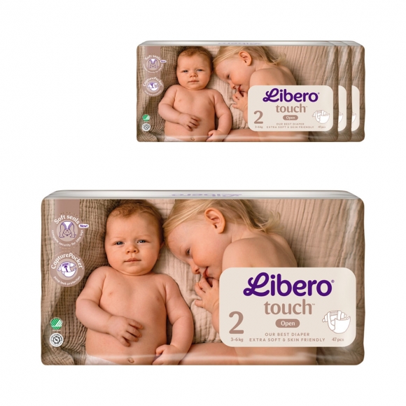 리베로 기저귀 터치 2단계 47매 4팩 + 에리에르 포켓티슈
