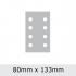 사각 샌드페이퍼 80x133mm RTX-400용 (Box 100ea)