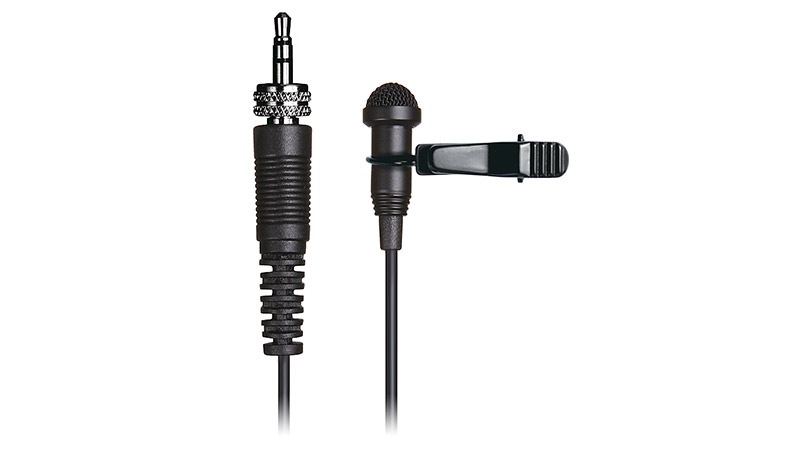 TASCAM TM-10LB/Lavalier MIC with Screw Lock Connector(Black)