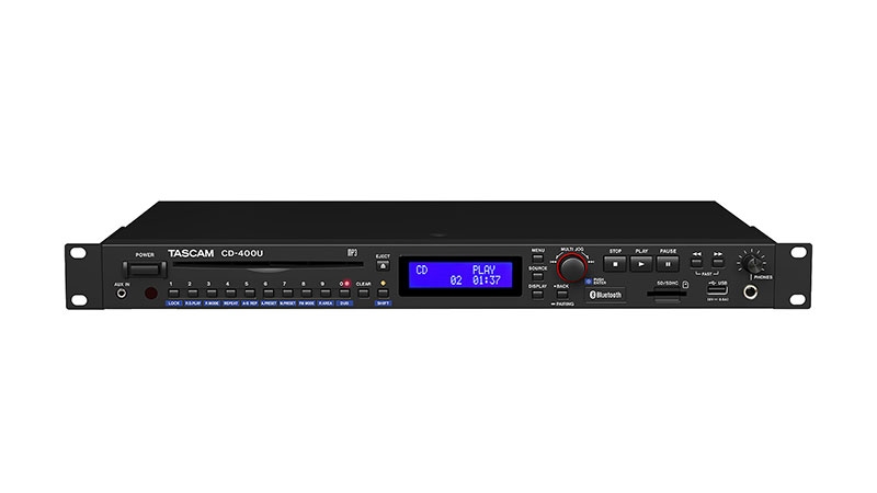 TASCAM CD-400U/1U CD/SD/USB Player with Bluetooth & FM/AM