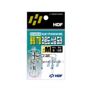 [해동조구] 롤링T형 라운드스냅 도래/삼각도래 HA-2433