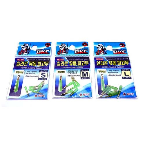 [백경] 백경조침 BK-2060 실리콘 유동 찌고무 방망이형