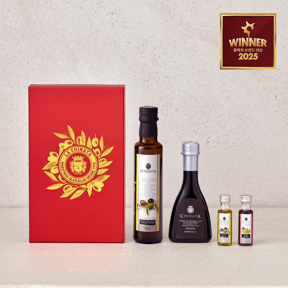 엑스트라버진 오일&발사믹 세트 1호 (엑스트라버진250ml 발사믹150ml 미니엑스트라버진25ml 미니비니거25ml)