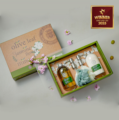 네추럴 올리브 핸드워시&핸드로션 2종 기프트 세트