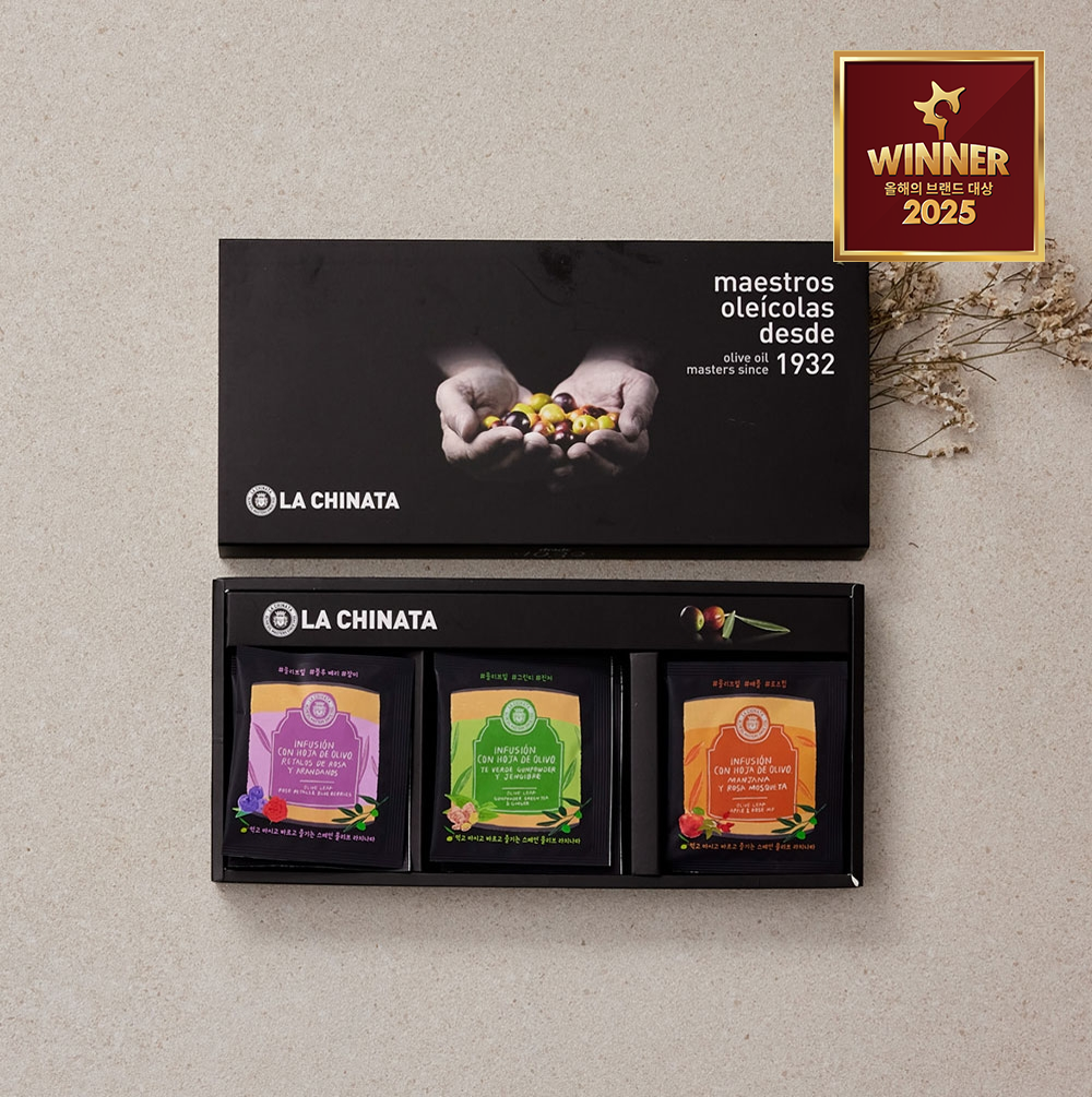 올리브 잎 티 4종 슬라이드 세트