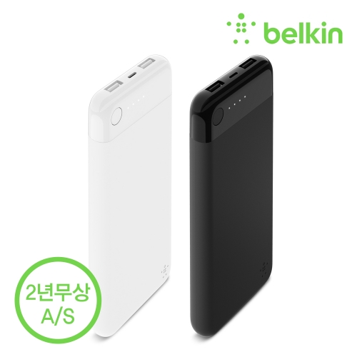 [벨킨공식수입원] 부스트업 10000mAh 라이트닝 커넥터 보조배터리 + 15cm 아이폰 케이블 F7U065bt