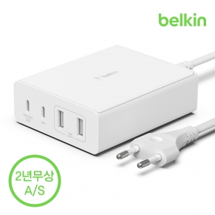 [벨킨공식수입원] 부스트업 프로 108W 멀티 4포트 USB-C PD GaN 고속 충전기 WCH010kr 맥북 노트북 충전