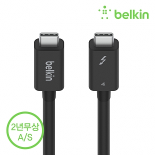 [벨킨공식수입원] 썬더볼트 4 C타입 PD 100W 40Gbps 초고속 케이블 INZ003bt1M