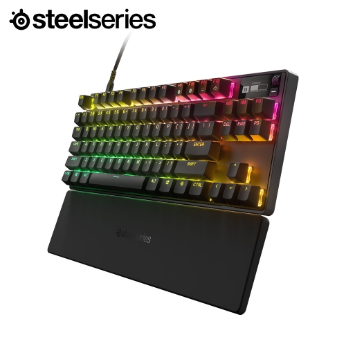 [스틸시리즈 공식수입원] Apex Pro TKL (2023) US 기계식 유선 게이밍 키보드 (텐키리스 / RGB / 감도조절 옴니스위치 / 동시입력 / OLED 디스플레이 / 매크로 설정)