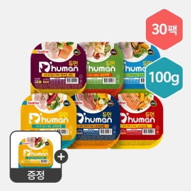 듀먼 강아지화식 앵콜특가 100g 6종 30팩+화식 50g 1팩 증정