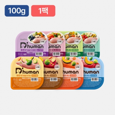 듀먼 강아지화식 골라담기 100g 1팩