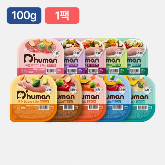 듀먼 강아지화식 골라담기 100g 1팩