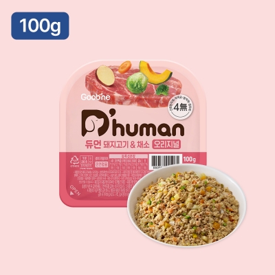 듀먼 돼지고기&채소 오리지널 100g