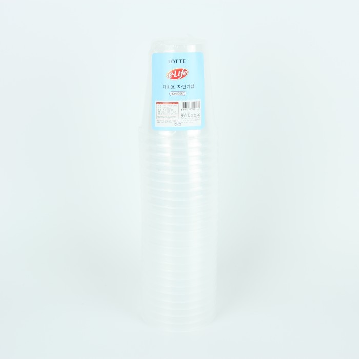 롯데 이라이프 다회용 자판기컵(투명)(25EA)