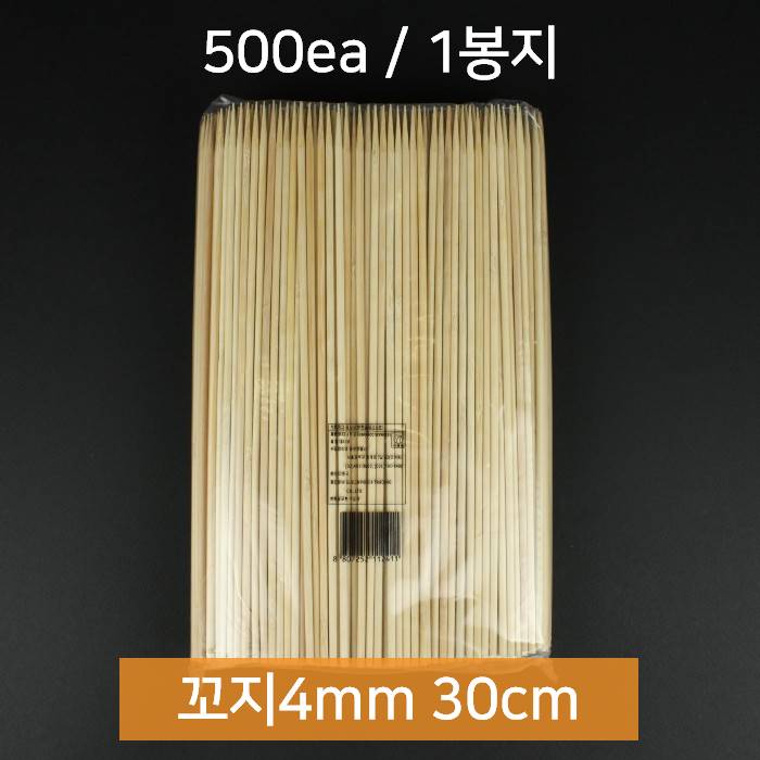 대관령물산 대나무 꼬지 4mmx30cm 500개