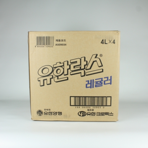 [박스상품] 유한락스 레귤러 4L 유한양행 4개입
